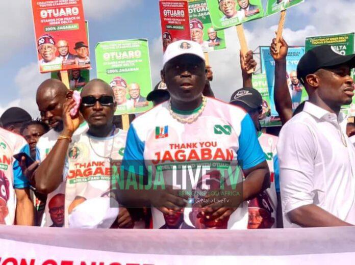 Solidarity rally by the Coalition of Niger Youths stakeholders in Honor of Dennis Otuaro